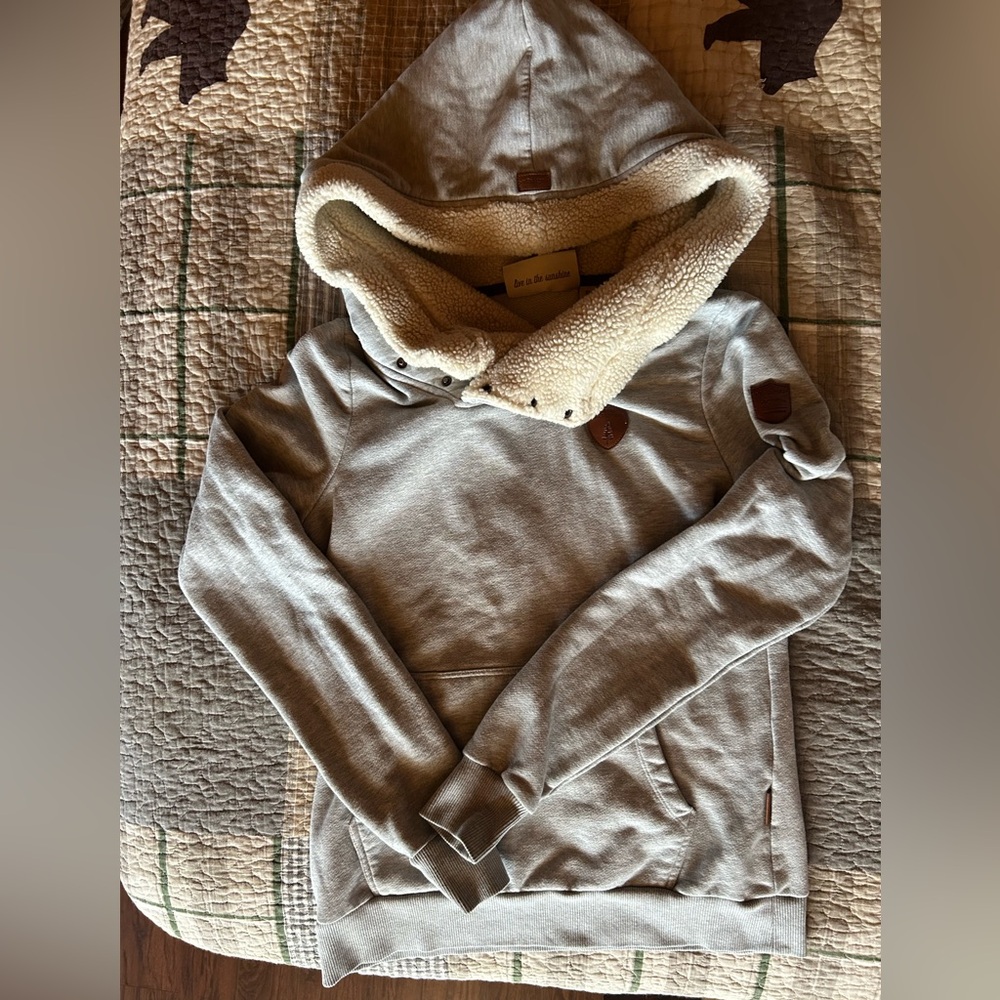 Women's Gray Hoodie Sweater